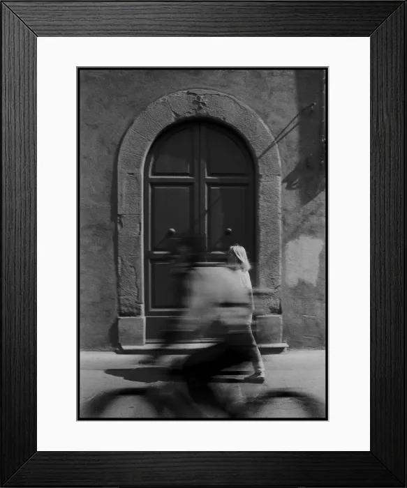 Framed Print : Italian doorway blurred figures, Italy Framed Print : Italian doorway blurred figures, Italy