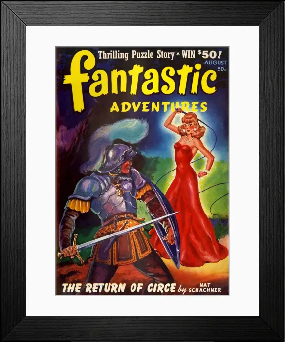 Framed Print : Fantastic Adventures - The Return of Cicre Framed Print : Fantastic Adventures - The Return of Cicre