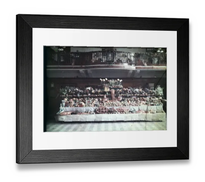 Framed Print : Harvest Festival display, France Framed Print : Harvest Festival display, France