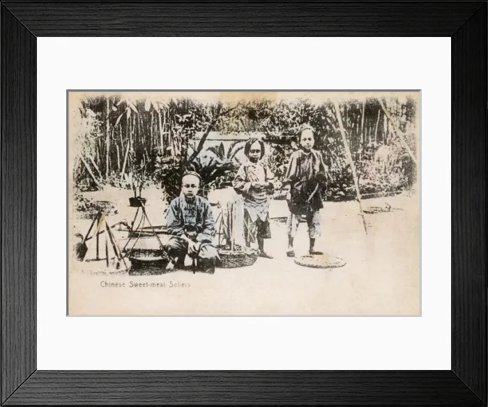 Framed Print : Chinese street Sweet-meat sellers Framed Print : Chinese street Sweet-meat sellers