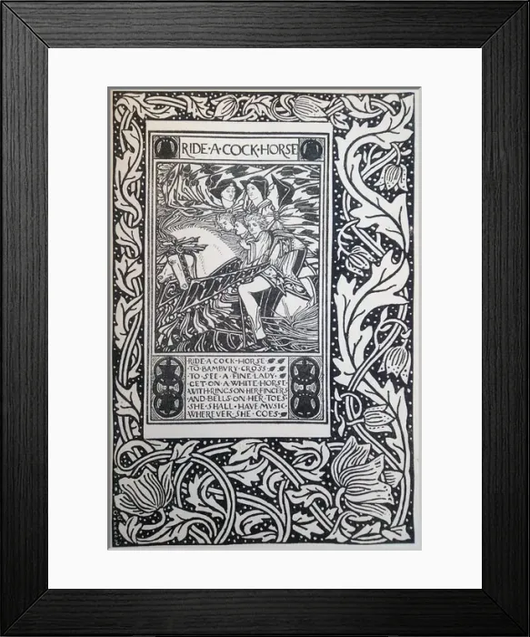 Framed Print : Illustration, Ride A Cock Horse Framed Print : Illustration, Ride A Cock Horse