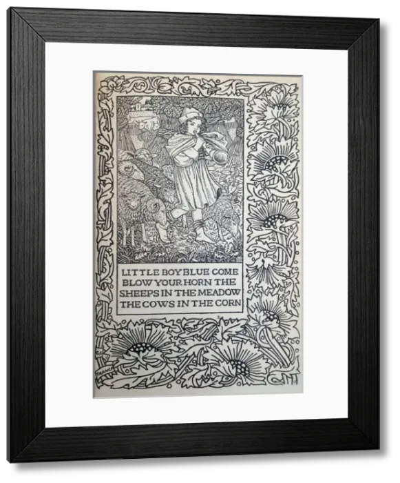 Framed Print : Illustration, Little Boy Blue Framed Print : Illustration, Little Boy Blue