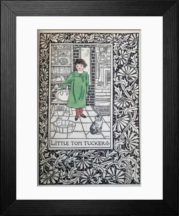 Framed Print : Illustration, Little Tom Tucker Framed Print : Illustration, Little Tom Tucker