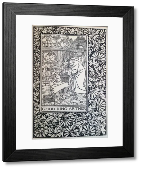 Framed Print : Illustration, Good King Arthur Framed Print : Illustration, Good King Arthur