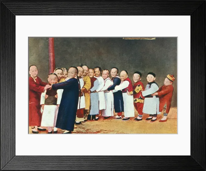 Framed Print : China - School Children playing Oranges and Lemons Framed Print : China - School Children playing Oranges and Lemons