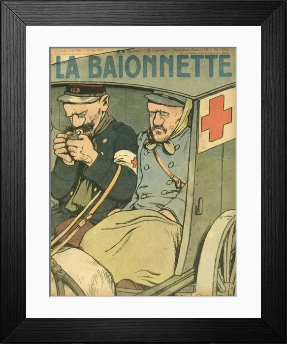 Framed Print : Front cover, La Baionnette, WW1 Framed Print : Front cover, La Baionnette, WW1