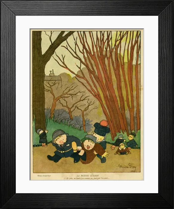 Framed Print : Cartoon, The Little War, WW1 Framed Print : Cartoon, The Little War, WW1