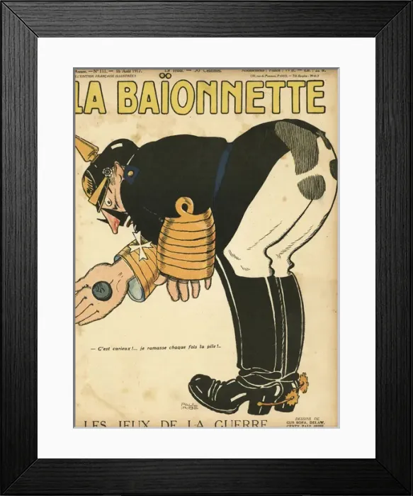 Framed Print : Front cover, La Baionnette, WW1 Framed Print : Front cover, La Baionnette, WW1