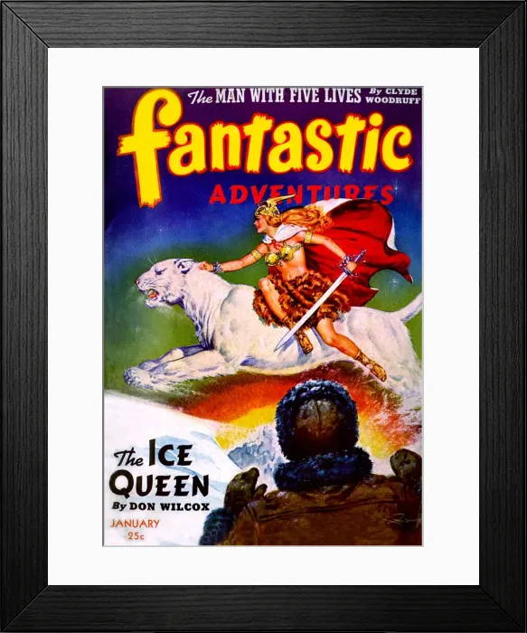 Framed Print : Fantastic Adventures - The Ice Queen Framed Print : Fantastic Adventures - The Ice Queen
