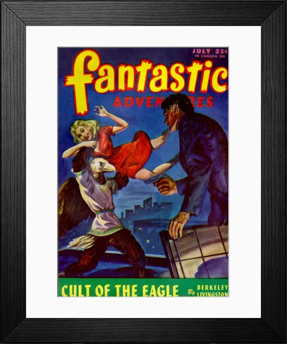 Framed Print : Fantastic Adventures - Cult of the Eagle Framed Print : Fantastic Adventures - Cult of the Eagle