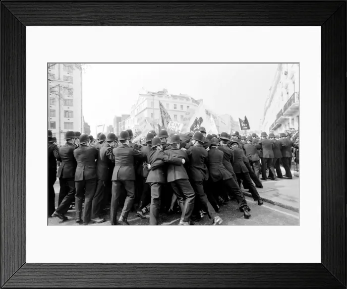 Framed Print : Demonstration in Chesham Place, Belgravia, London Framed Print : Demonstration in Chesham Place, Belgravia, London