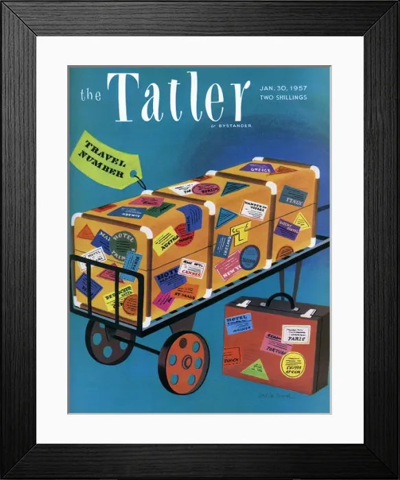 Framed Print : Tatler cover - Travel Number 1957 Framed Print : Tatler cover - Travel Number 1957