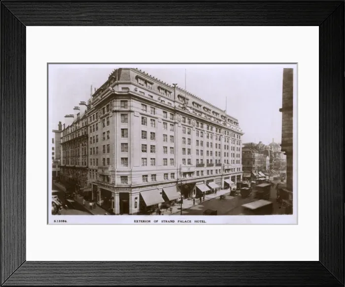 Framed Print : Exterior of the Strand Palace Hotel, The Strand, London Framed Print : Exterior of the Strand Palace Hotel, The Strand, London