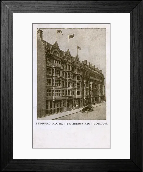 Framed Print : Bedford Hotel, Southampton Row, London - exterior view Framed Print : Bedford Hotel, Southampton Row, London - exterior view