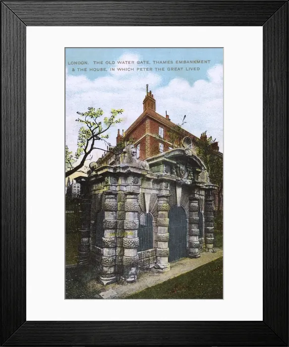 Framed Print : The Old Water Gate, Thames Embankment, London Framed Print : The Old Water Gate, Thames Embankment, London