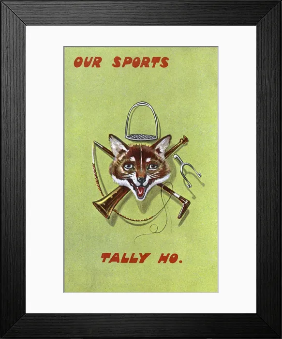Framed Print : Tally Ho - Foxhunting kit and a trophy head Framed Print : Tally Ho - Foxhunting kit and a trophy head