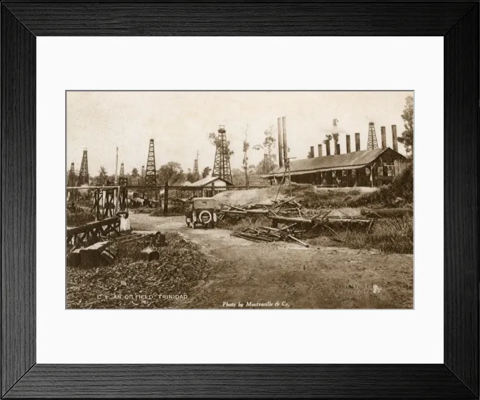 Framed Print : Trinidad - An Oilfield with Derricks Framed Print : Trinidad - An Oilfield with Derricks
