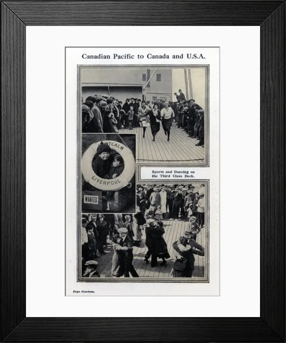 Framed Print : Canadian Pacific to Canada and USA Framed Print : Canadian Pacific to Canada and USA