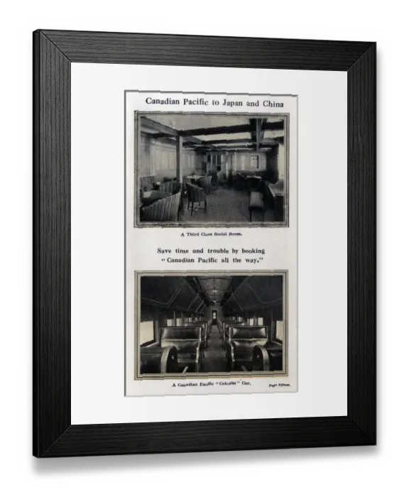 Framed Print : Canadian Pacific to Japan and China Framed Print : Canadian Pacific to Japan and China