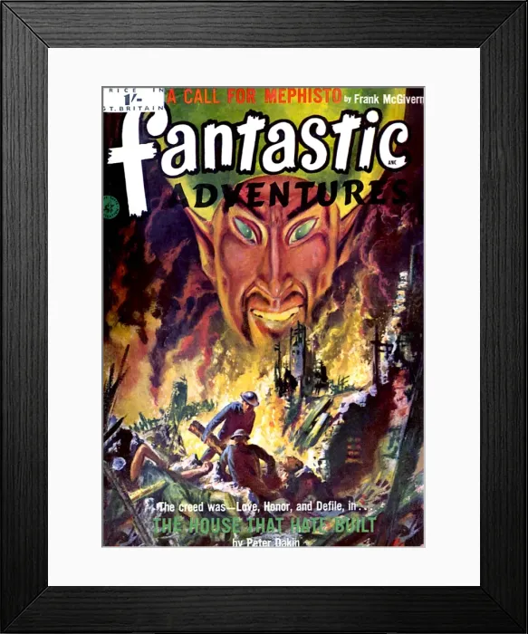 Framed Print : Fantastic Adventures - The house that hate build Framed Print : Fantastic Adventures - The house that hate build