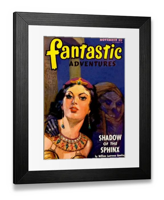 Framed Print : Fantastic Adventures - Shadow of the Sphinx Framed Print : Fantastic Adventures - Shadow of the Sphinx