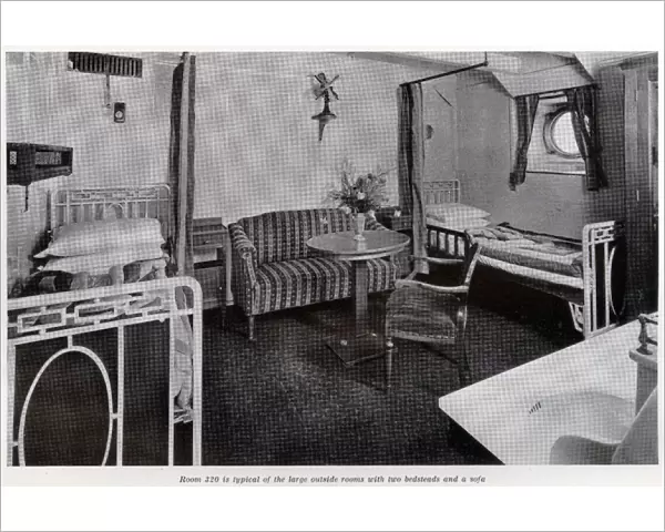 Private room on cruise liner, Empress of Australia