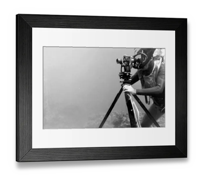Framed Print : Underwater theodolite off the coast of Malta Framed Print : Underwater theodolite off the coast of Malta