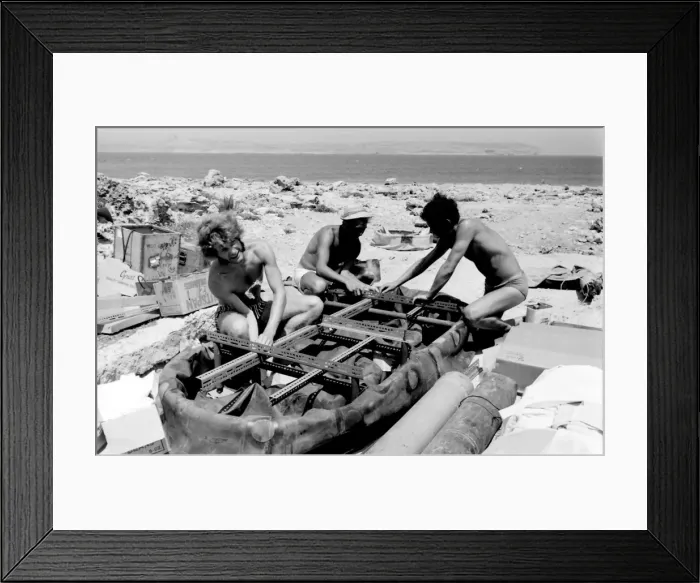 Framed Print : Underwater house under construction, Malta Framed Print : Underwater house under construction, Malta