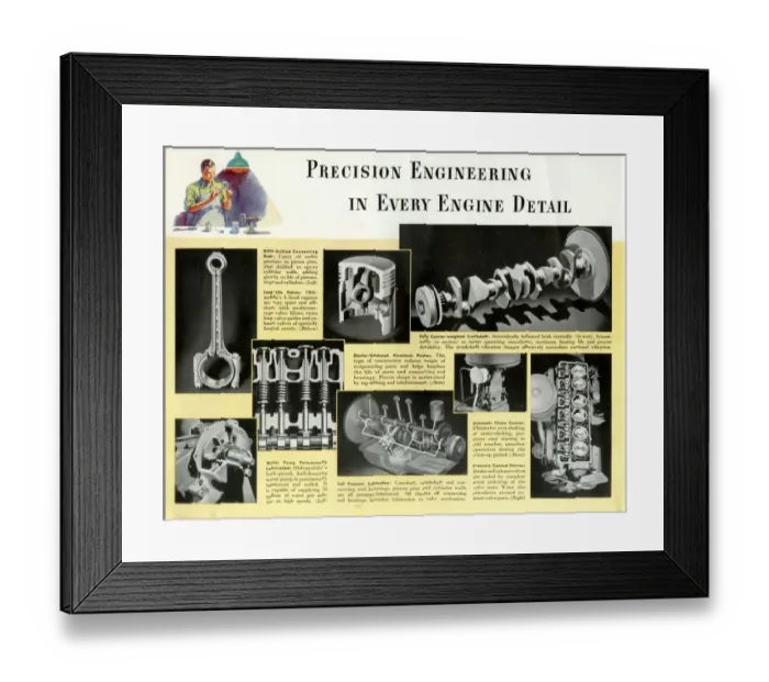 Framed Print : Brochure page, Oldsmobile cars Framed Print : Brochure page, Oldsmobile cars