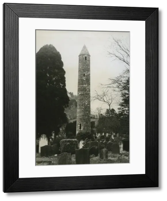 Framed Print : Round Tower, Glendalough, County Wicklow, Ireland Framed Print : Round Tower, Glendalough, County Wicklow, Ireland