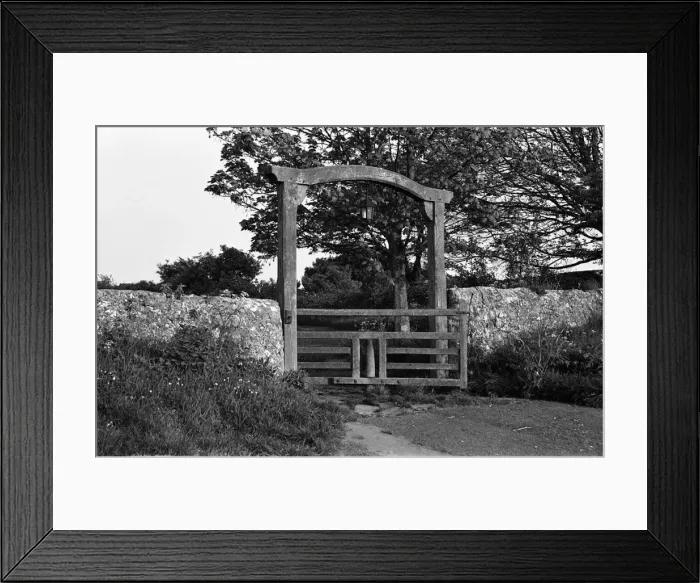 Framed Print : Tapsel gate, St Mary the Virgin, Friston, East Sussex Framed Print : Tapsel gate, St Mary the Virgin, Friston, East Sussex