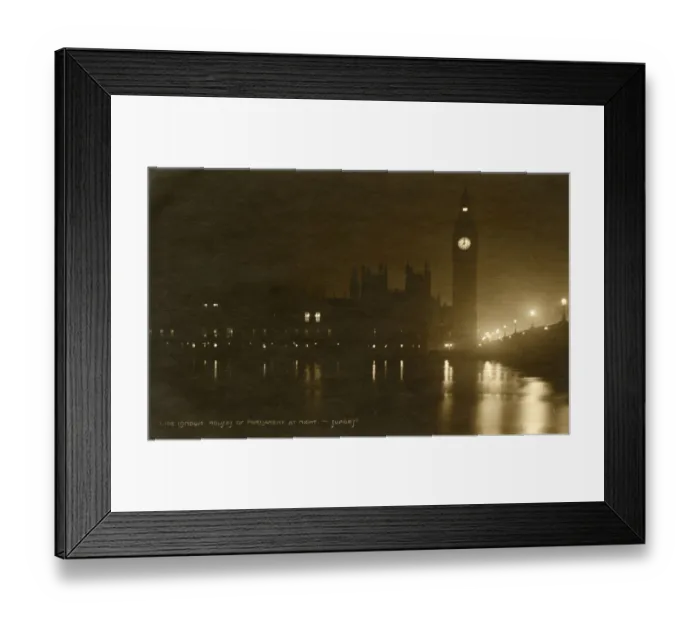 Framed Print : London - Houses of Parliament by moonlight Framed Print : London - Houses of Parliament by moonlight
