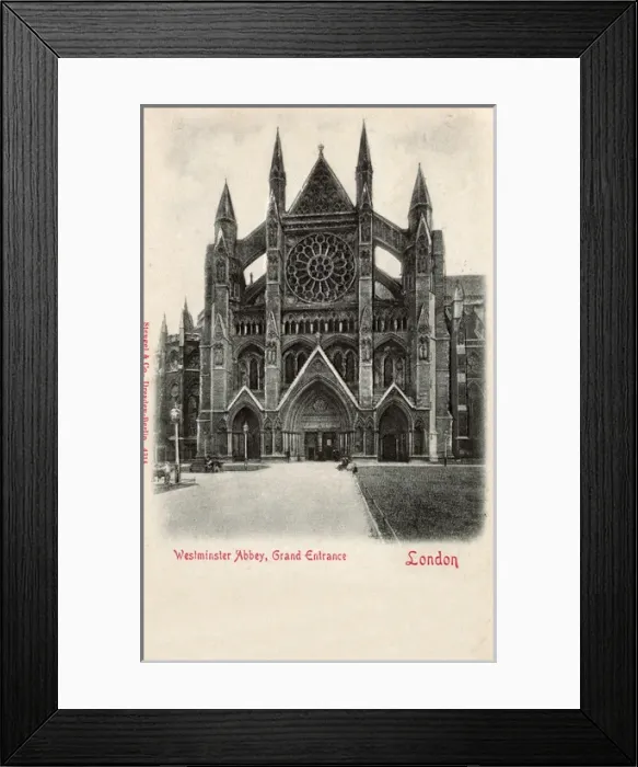 Framed Print : The Grand Entrance of Westminster Abbey, London Framed Print : The Grand Entrance of Westminster Abbey, London