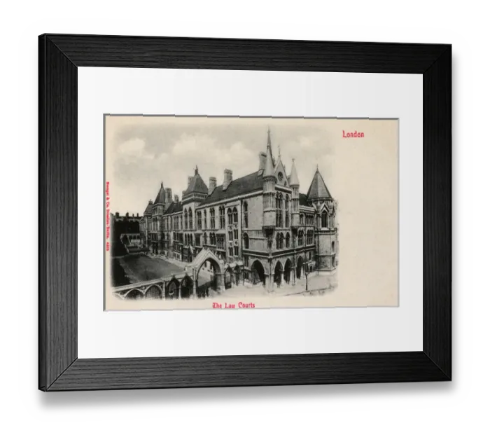 Framed Print : The Law Courts, London Framed Print : The Law Courts, London