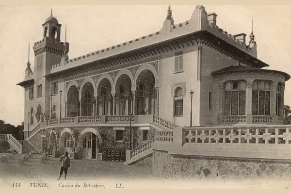 Elegant building of the Casino de Belvedere - Tunis, Tunisia