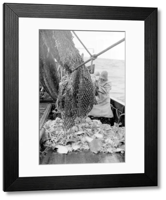 Framed Print : Life on a North Sea trawler