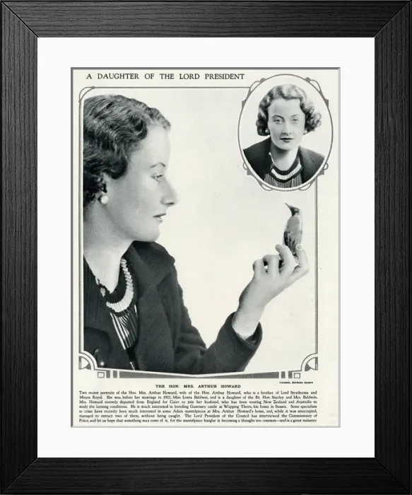 Framed Print : Mrs Arthur Howard by Madame Yevonde Framed Print : Mrs Arthur Howard by Madame Yevonde