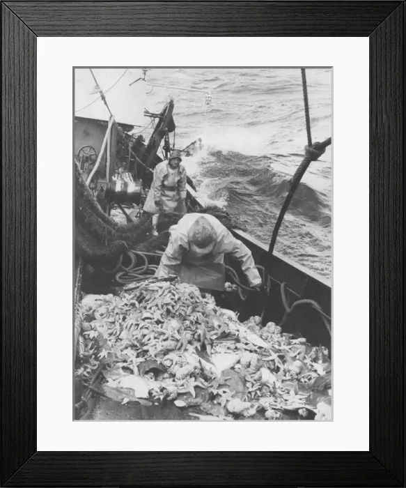 Framed Print : Life on a North Sea trawler
