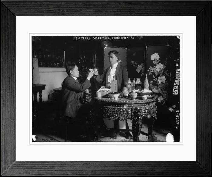 Framed Print : New Years Greeting, Chinatown, New York Framed Print : New Years Greeting, Chinatown, New York