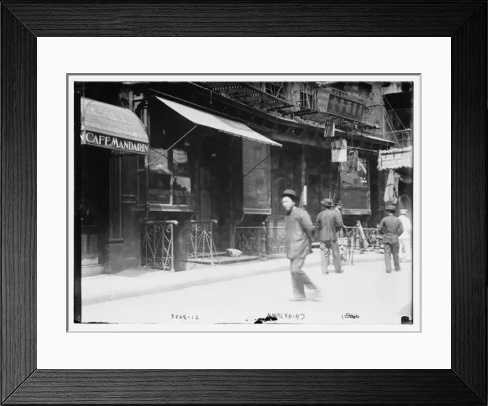 Framed Print : Street scene in Chinatown, New York City Framed Print : Street scene in Chinatown, New York City