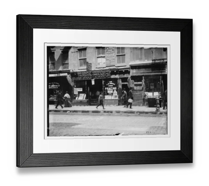 Framed Print : Street scene in Chinatown, New York City Framed Print : Street scene in Chinatown, New York City