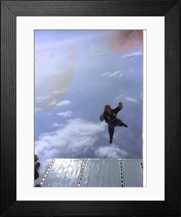 Framed Print : RAF Falcons freefall team, France Framed Print : RAF Falcons freefall team, France