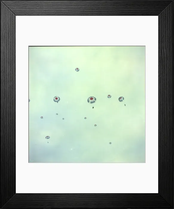 Framed Print : RAF Falcons freefall team, France Framed Print : RAF Falcons freefall team, France