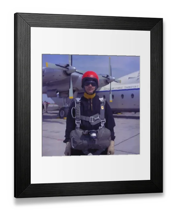 Framed Print : RAF Falcons freefall team, France Framed Print : RAF Falcons freefall team, France