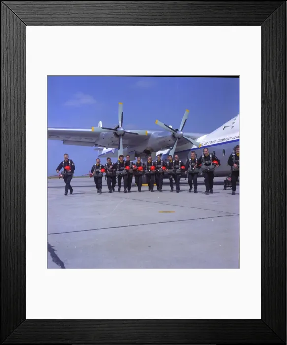 Framed Print : RAF Falcons freefall team, France Framed Print : RAF Falcons freefall team, France