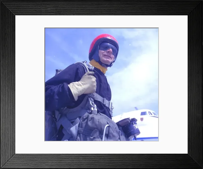 Framed Print : RAF Falcons freefall team, France Framed Print : RAF Falcons freefall team, France
