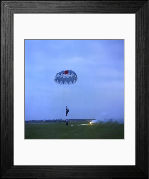 Framed Print : RAF Falcons freefall team, France Framed Print : RAF Falcons freefall team, France