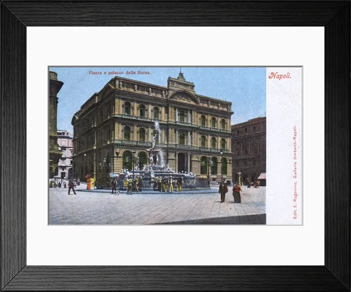 Framed Print : Naples, Italy - Piazza Giovanni Bovio Framed Print : Naples, Italy - Piazza Giovanni Bovio