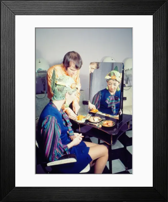 Framed Print : Vegetable hair stylist, London Framed Print : Vegetable hair stylist, London
