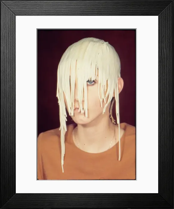Framed Print : Vegetable hair stylist, London Framed Print : Vegetable hair stylist, London